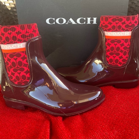 Coach Rain Booties - Picture 1 of 8